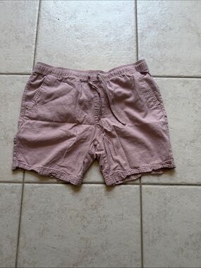 Target Men's Light Mauve Drawstring Flat Front Shorts